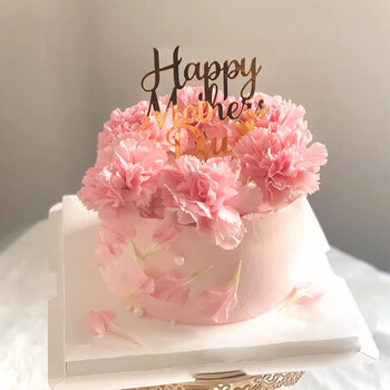 母亲节 送妈妈 感动生日蛋糕妈妈款鲜花蛋糕玫瑰创意定制母亲节上海
