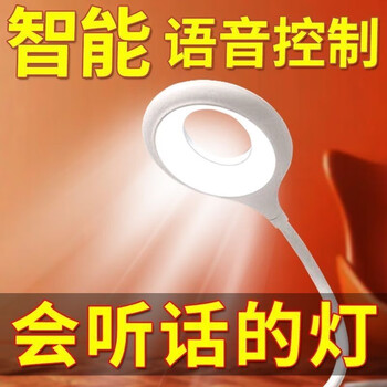 大九卫智能语音小夜灯LED声控灯USB开关灯学生宿舍床头灯睡眠灯床头灯 红色