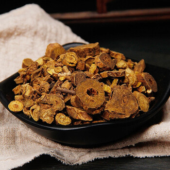 酒黄芩 酒黄芩片黄芩茶道地中药材无硫熏中药饮片 500g*3包