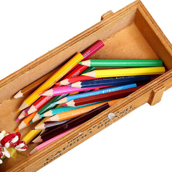 绘画工具24色美术画笔短款绘图用品彩笔绘画工具qzbw358wj