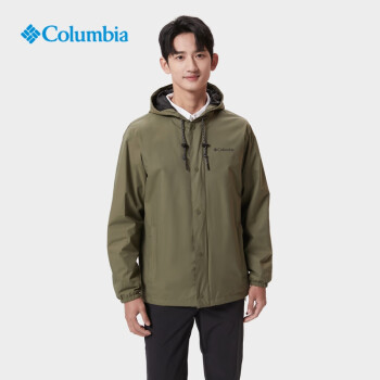 Columbia哥伦比亚户外春夏男款防水连帽单层冲锋衣夹克外套WE3431 397 XL