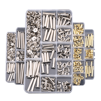 子母钉m5套装diy盒装子母铆钉子母螺丝对接螺丝账本螺钉账钉菜谱 镀镍