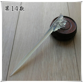 玉石岫玉簪子手工玉簪汉服古装玉发簪头饰配饰流苏中国风饰品白兰花第14款 图片价格品牌报价 京东