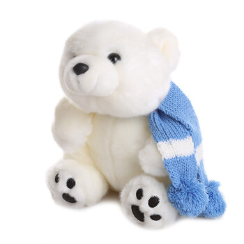 北极熊公仔毛绒玩具熊仿真大白熊玩偶抱抱熊布娃娃送女生生日礼物 浅