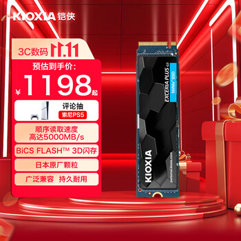 铠侠（Kioxia）（PCIe 4.0 产品）EXCERIA PLUS G3 SD10 极至光速系列 铠侠 SD10 1TB【PCIE4.0】 标配