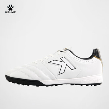 kelme/卡尔美足球鞋男女tf碎钉球鞋人工草地比赛训练足球鞋 白色 40