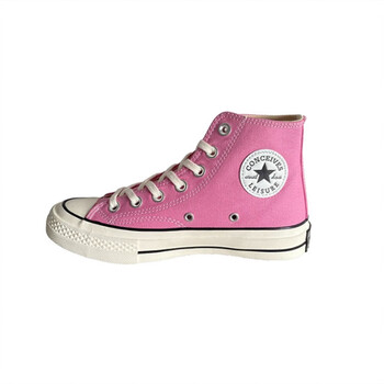 1970s帆布鞋高帮小白鞋男鞋2023春夏新款ins低帮板鞋男女鞋 粉色高帮