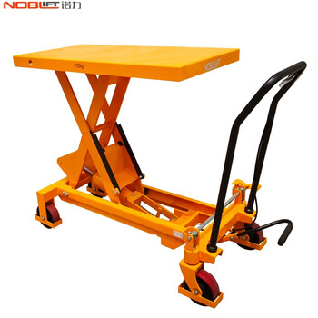手动液压平台车 升降模具推车平台拖车 平台车手推升降叉车仓库 诺力