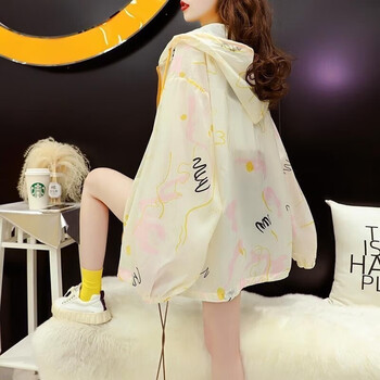 比克尼可高中生初中生防晒衣女生中学生防晒服夏季薄款外套连帽开衫防