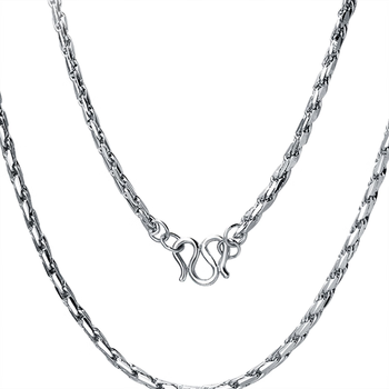 marco bizzarri铂金项链简约大气粗款潮男项链pt999实心锁骨链 铂金