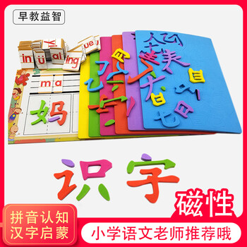 汉字拼拼乐笔画磁性拼字王儿童玩具小学生汉语拼音识字教具板63个拼音磁贴 图片价格品牌报价 京东