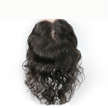 假发长发卷发真发假发片头顶补发发顶增发量遮盖白发发盖补发片女自然