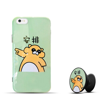 【京东精选】可爱卡通小熊马上安排iphone8手机壳气囊支架苹果x抖音