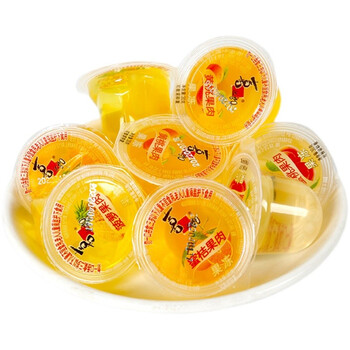 喜之郎果肉果冻5斤装整箱蜜桔黄桃多口味散装小果冻布丁儿童零食 果肉