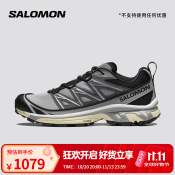 萨洛蒙（Salomon）男女款 城市轻户外舒适透气潮流穿搭日常休闲运动鞋 XT-6 EXPANSE 合金灰 416722 42.5 (UK8.5丨 42 2/ 3)