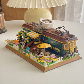 迪士尼迷你街景影视中心小屋积木创意潮玩解压高难度男女孩拼装玩具