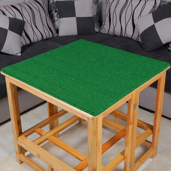 正方形台面布加厚尼龙消音防滑手搓麻将布绿色加厚防滑78厘米x78厘米
