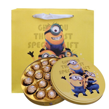 费列罗ferrerorocher巧克力榛果威化巧克力铁盒装18颗装七夕520情人节