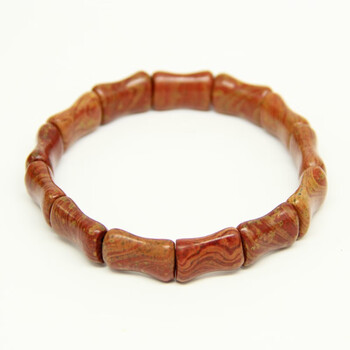 泗砭东圣正宗泗滨砭石米珠/椭圆/圆柱/空竹/竹节/柳叶手链顺丰特快发货 竹节手链