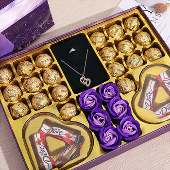 五龙巧克力礼盒七夕情人节礼物女朋友送老婆七夕节礼物送男友礼物