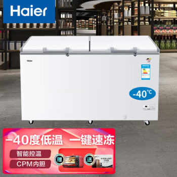  海尔冰柜家用 商用卧式冰柜-40度冷藏冷冻转换冷柜 海尔（Haier）BC/BD-519HEM