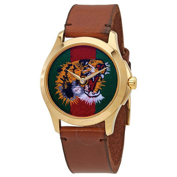 gucci欧美表经典街头腕表动物印花表盘中性潮流手表代购预售代购老虎