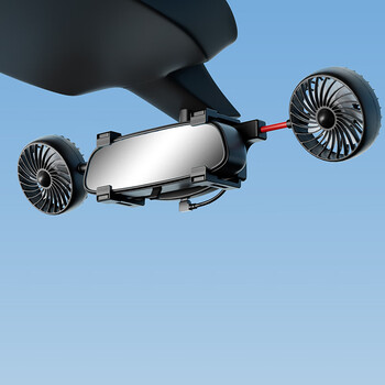 法玛奇(favmarch)车载风扇24v伏大货车12v小车双头制冷大风力usb强力