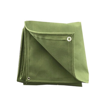 布匹军绿色加厚防水防雨布劳保布匹耐磨布料 8*8米包边打孔