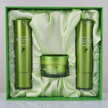 伊蓓诺上海化妆品专柜初生净源系列水乳霜三件套嫩芽套 件套嫩芽套