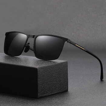 暴龙太偏光太阳镜男士墨镜防紫外线方框黑色复古个性时尚司机驾驶眼酷