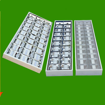 明装led格栅灯盘t8分体嵌入式亮亚光6003001200面板灯办公室灯具 嵌入