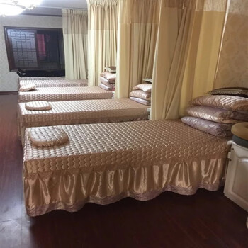 瑾鲤美容院诊室隔断床帘遮挡窗帘定制医院帘帘子养生馆隔帘诊 香槟色