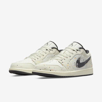 air jordan aj1 low 低帮米白水彩泼墨男子休闲篮球鞋dm3528-100 dm