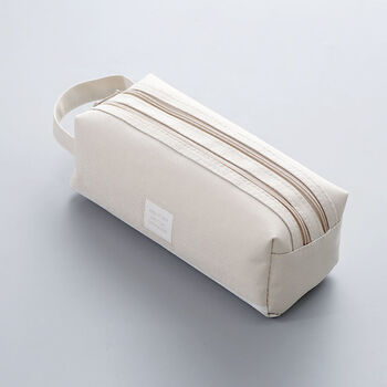 大容量铅笔袋 韩国ins少女心笔袋简约小清新初中学生用帆布文具盒