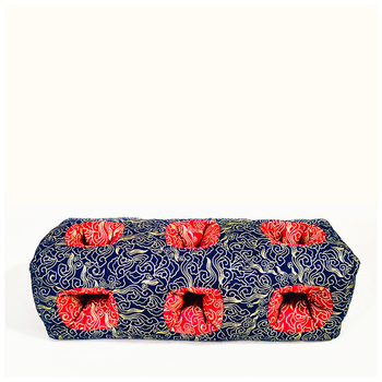 禧愿颈椎枕头玲珑枕六孔耳枕多孔不压耳朵冬季记忆14孔棉质祥云蓝红