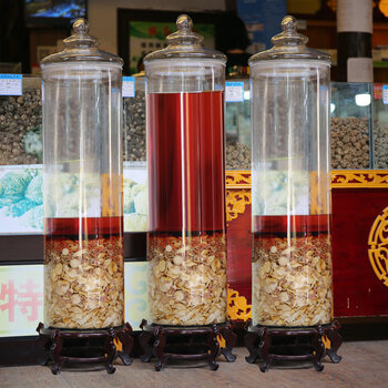 玻璃加厚泡酒玻璃瓶30斤50斤70斤装广口泡药酒坛灵芝鹿茸酒缸 70斤