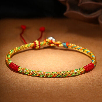 端午节手绳男女五彩绳平安结手工编织手链五彩绳子儿童宝宝送礼物 手