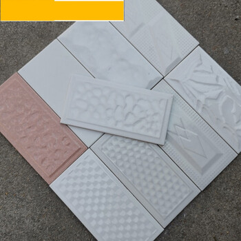 块砖农村房子室外改造老款老式室外房子墙面块瓷砖定制 白色10x20(25