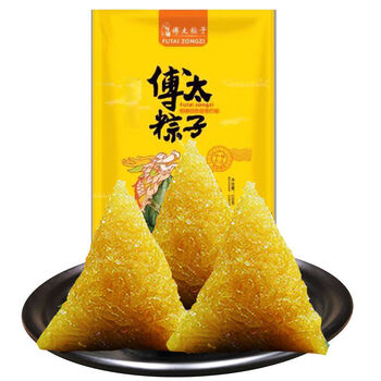 傅太粽子6只装嘉兴风味甜糯米手工八宝粗粮粽早餐代餐端午节礼盒装