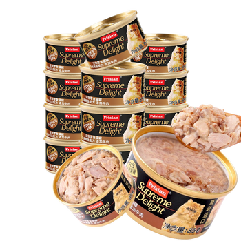 详实评测:富力鲜富力鲜(Frisian)猫罐头85g*12罐 白身鲔鱼+牛肉罐头 猫粮的质量和性价比分析