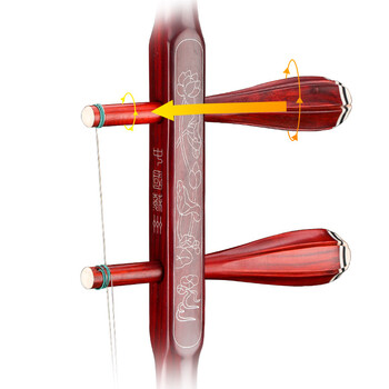 紫檀二胡机械轴二胡乐器微调轴胡琴手工蒙皮大音量专业演奏二胡微调轴