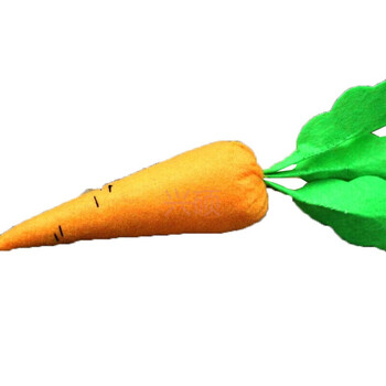 幼儿园仿真蔬菜水果套装宝宝玩具不织布手工diy制作布艺材料包 胡萝卜