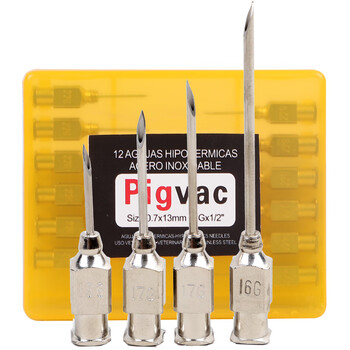 猪博士 不锈钢针头 兽用注射器针头 兽用针头   12根 12号12*20