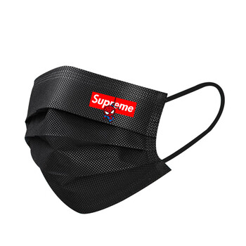 口罩大人男女时尚创意个性印花潮款图案 k139-supreme蜘蛛侠黑色10只