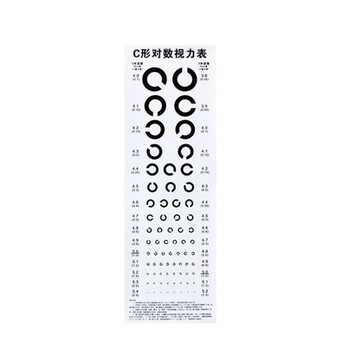 c型视力表c形表c字表挂图招飞环形测视力表