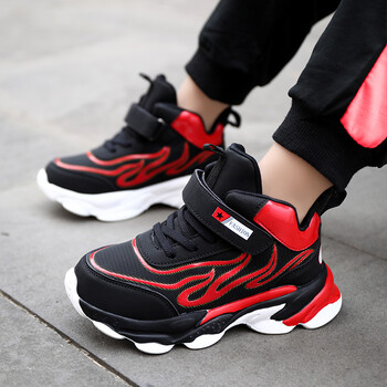 耐·克ni·ke官方儿童运动鞋男童高帮篮球7中大童8透气网面12岁男孩