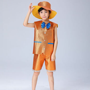 环保服装儿童时装秀幼儿园男女童手工材料diy亲子装走秀表演出服13