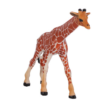 仿真动物园塑胶模型大象犀牛骆驼狐狸长颈鹿男孩儿童实心玩具套装 小