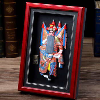 京剧脸谱摆件挂件中国风礼品纪念品外事礼品送老外黄忠