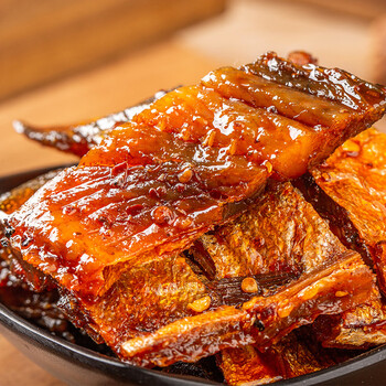 香辣味鱼尾鱼排40袋湖南特产鱼干下酒菜网红腊鱼即食零食小吃 【散称